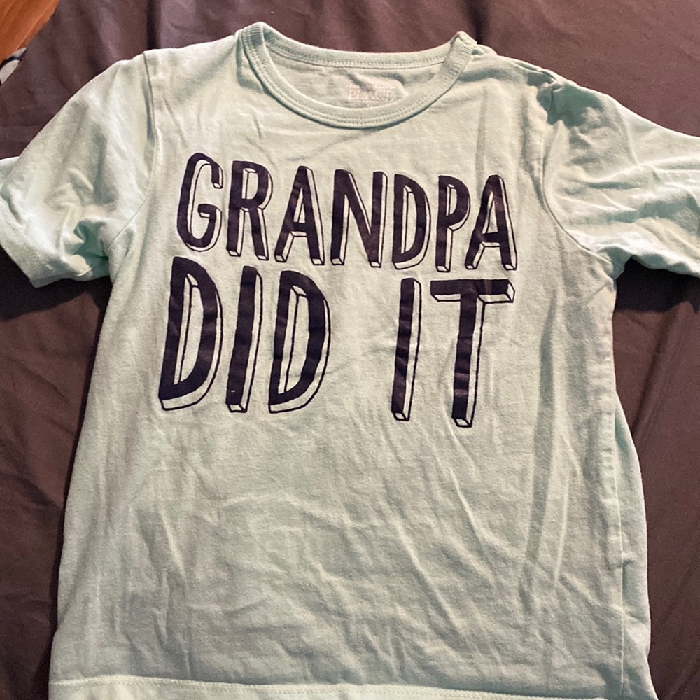 The childrens place “grandpa did it” t-shirt